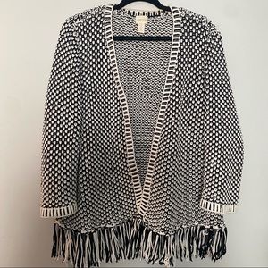 Chico’s Black and White cardigan